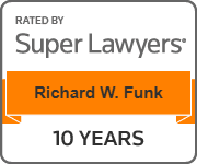 Rated By Super Lawyers | Richard W. Funk | 10 Years